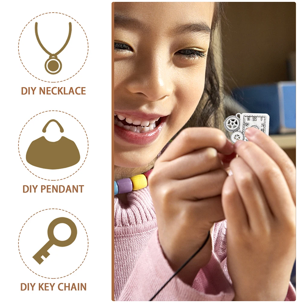 

Steampunk Gear Charms Alloy Jewelry Making Accessories Silver Mechanical Small Dial Decorations Retro Punk DIY Crafts