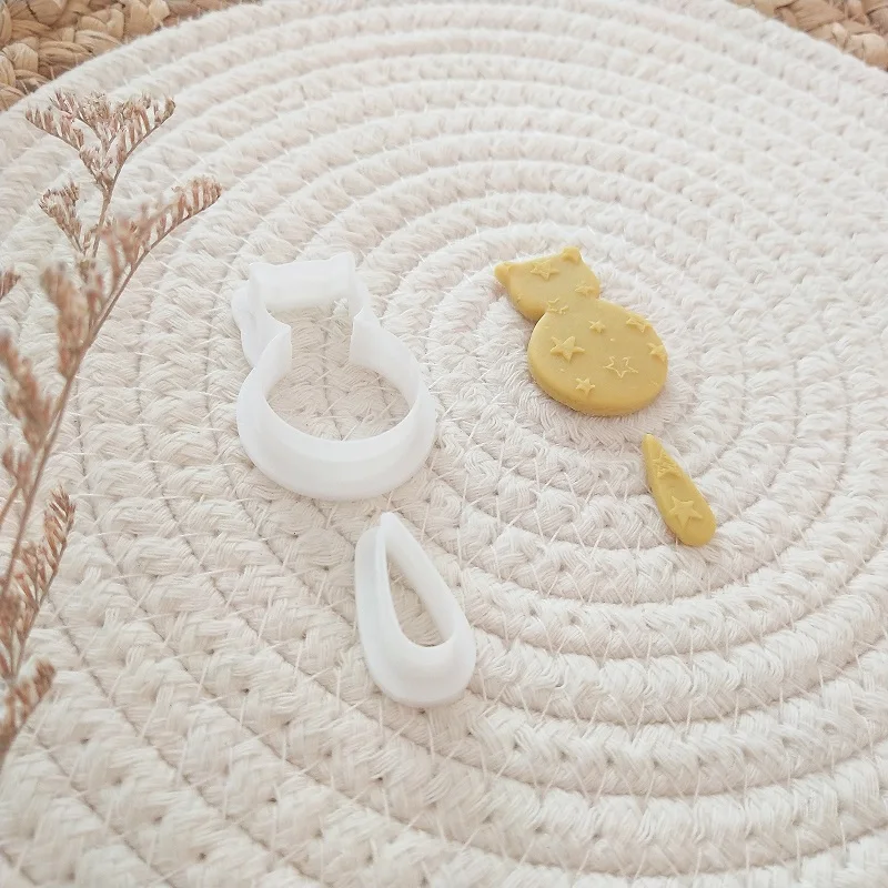 New Earrings Polymer Clay Molds Snake/Rabbit/Butterfly Soft Pottery Clay Cutters DIY Earring Jewelry Pendant Making Clay Tools