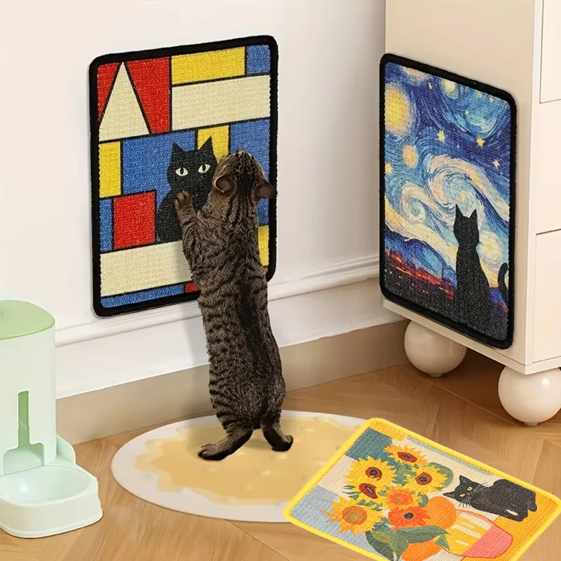 poste-e-tapete-para-arranhar-gatos-duravel-montado-na-parede-bordas-costuradas-tecido-macio-para-brincar-com-garras-internas-design-que-economiza-espaco-para-gatos