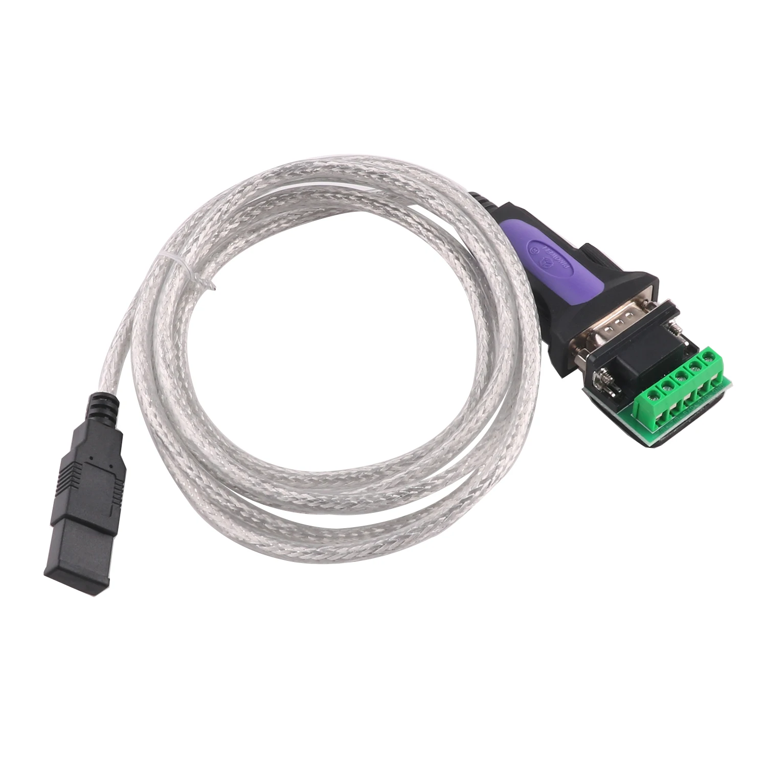 USB to DB9 Male RS232 Serial Cable FTDI  Standard DB9 Male 9 Pin 9P with DB9 to Screw Terminal Adapter