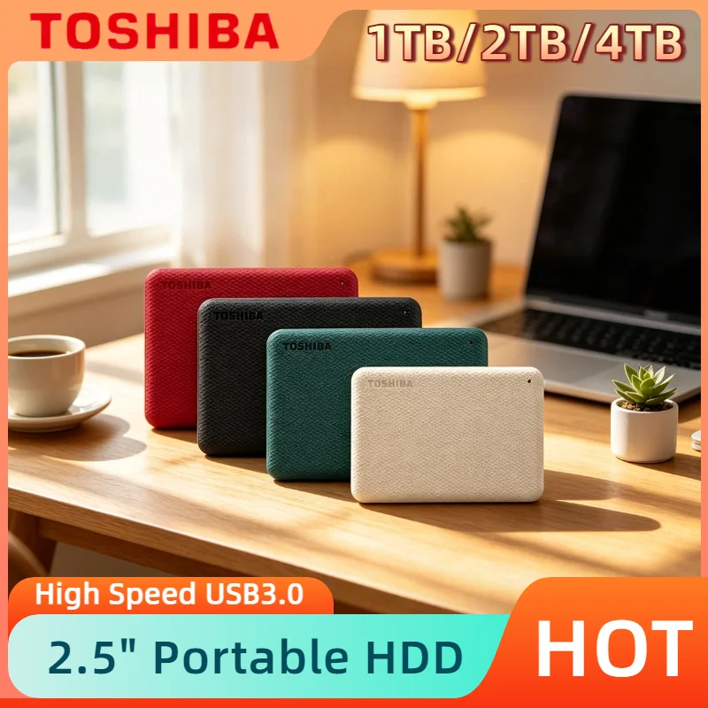 Toshiba V10 Canvio Advanced HDD USB 3.0 2.5 " 1TB 2TB 4TB Portable External Hard Drive Disk Mobile 2.5 For Laptop Computer