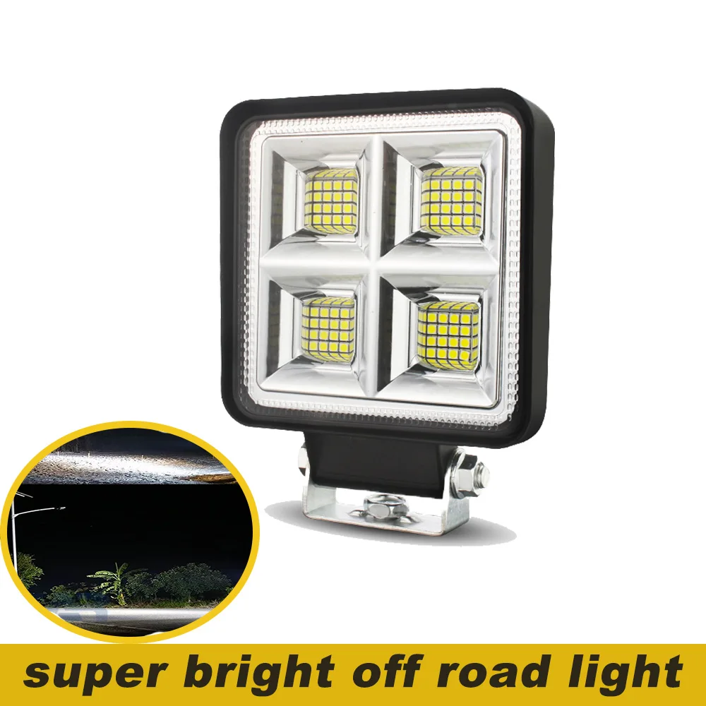 

2pcs High Power 64 Led Work Light For Car 12V 24V Trucks Tractor 4x4 Off road SUV UTV 4WD Driving Flood Beam Barra LED Headlight