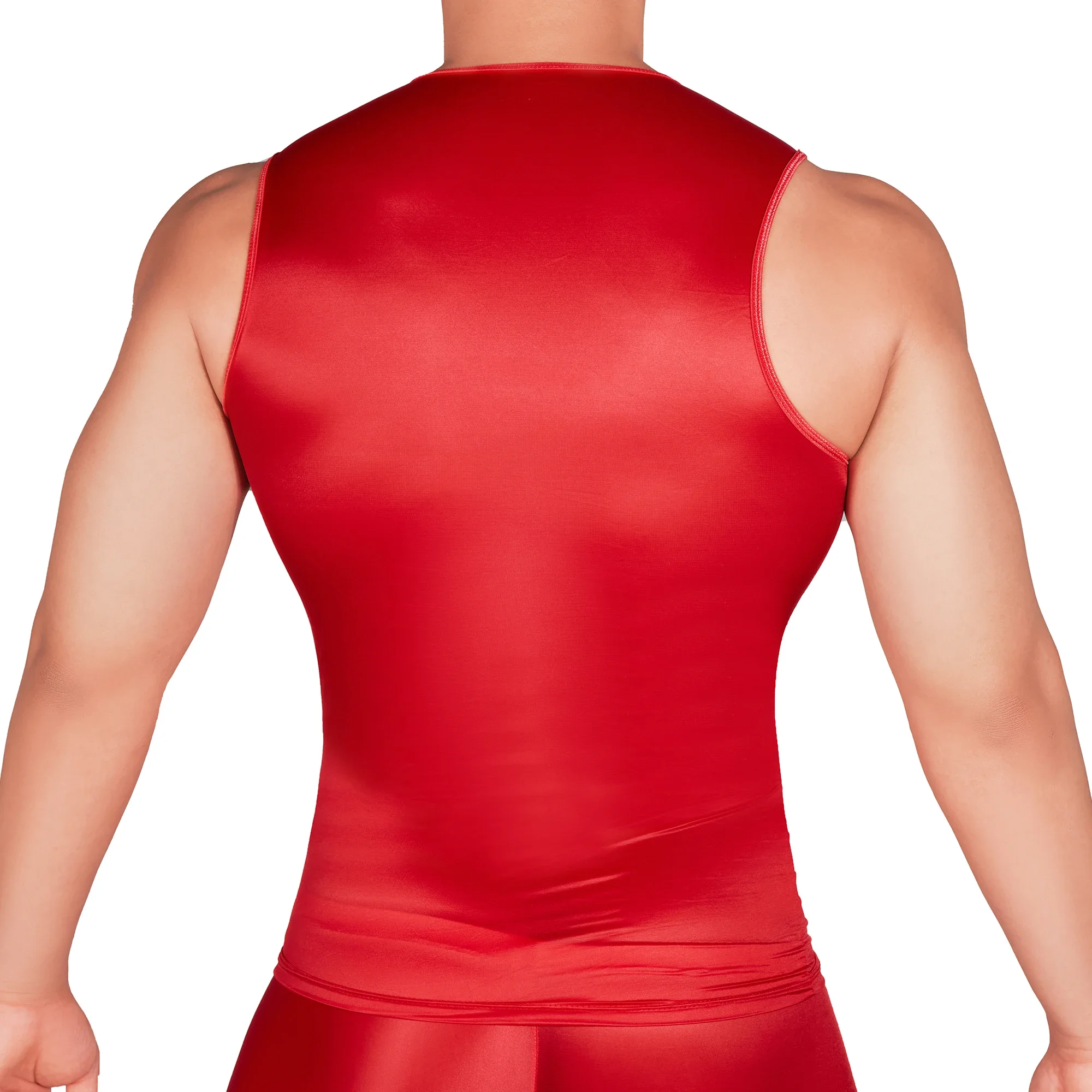 Männer Sexy Sheer Atmungsaktive Sport Muskel Weste Glänzend Glatte Ärmellose T-shirts Schlanke Tank Tops Bodybuilding Fitness Unterhemden