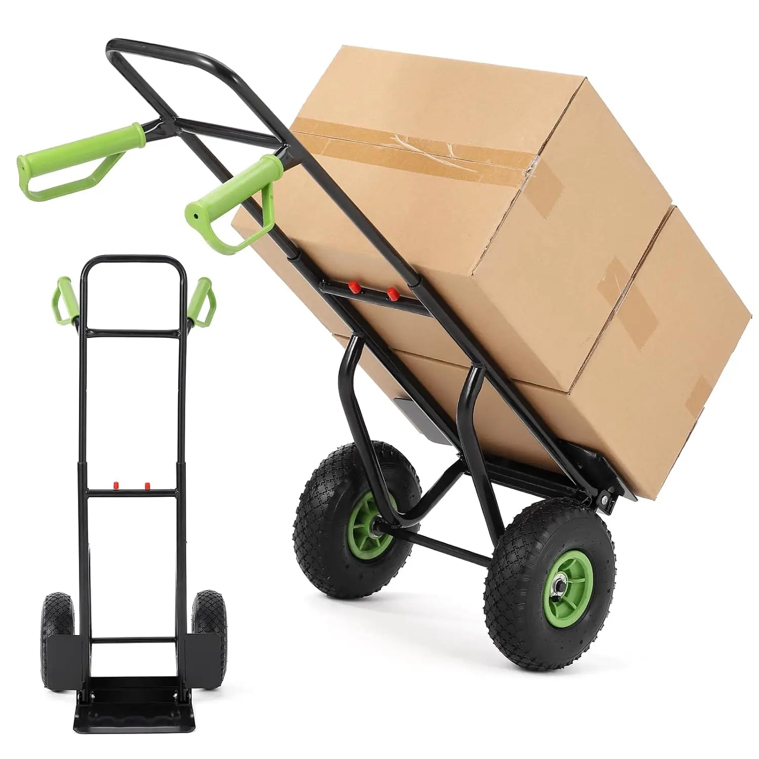 

Customization Hand Truck With Telescoping Handle And Fold Up Toe Plate,400lb Capacity