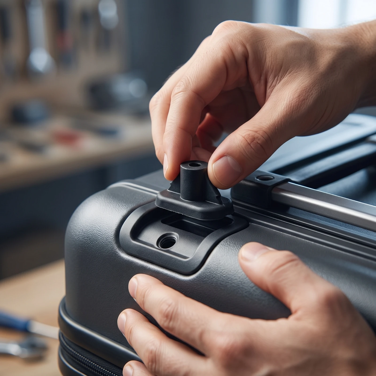 Luggage Rod Base Long-Lasting Suitcase Rod Bracket Repair Accessory Compact Hardware Secure for DIYers