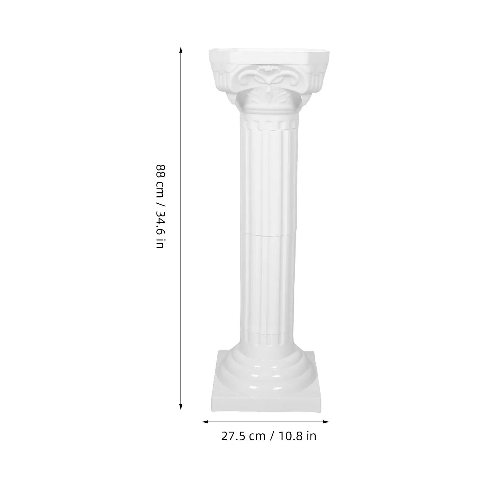 35 Inch Roman Column Pedestal Stand for Wedding Floral Display, Garden Decoration & Architectural Accent
