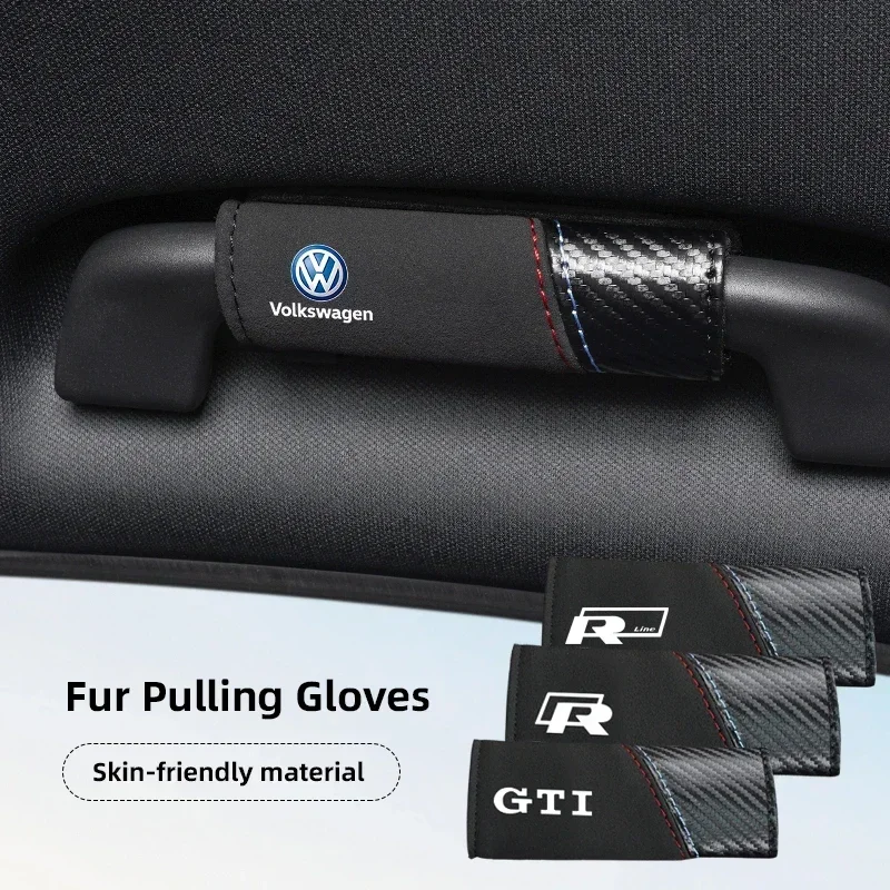 

2 шт. накладки на ручки дверей автомобиля, защитные чехлы для VW GTI Polo Golf Passat Tiguan Arteon Touareg Taigo Caddy Jetta