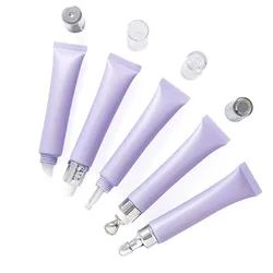 10-100pcs 20g Cosmetic Soft Tubes Matte Purple Cosmetic Hose Eye Cream Essential Oil Acne Cream Freckle Cream Refillable Bottle
