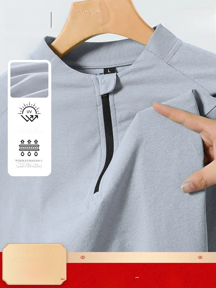 

Warrior Men's Long Sve T-irt Qui Dry Outdoor Sports Training Cycling Fitn Top Stand Fit Polyester Fiber Youth Po...