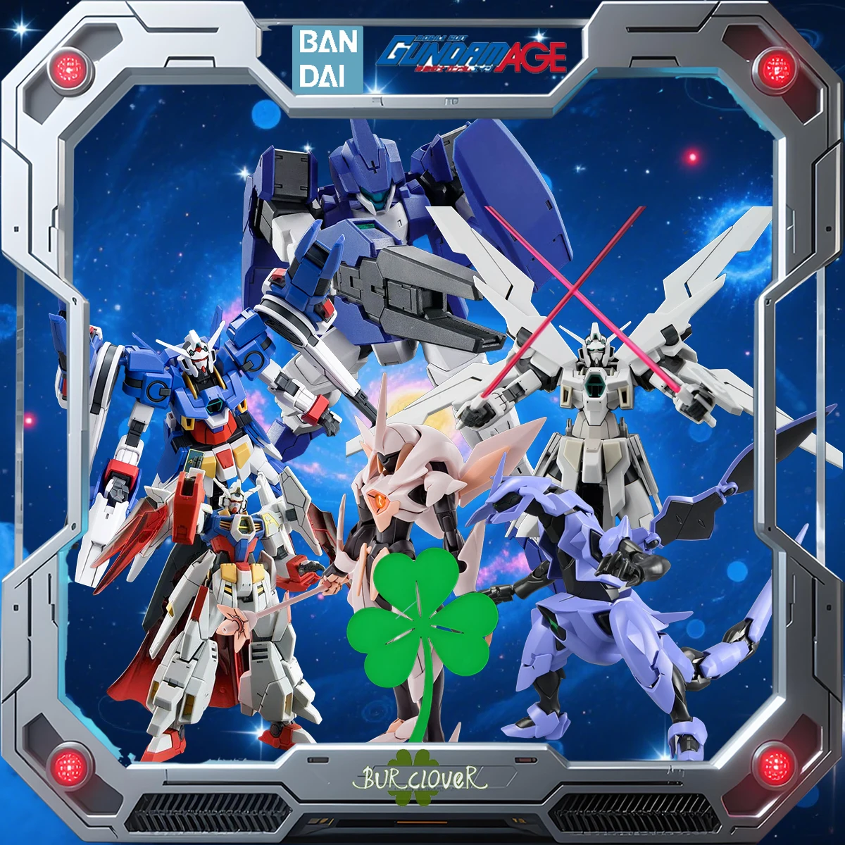 

BANDAI Original Gundam AGE HG Network Limited Edition DANAZINE GUNDAM LEGILIS FAWN FARSIA TRYAGE Высококачественные коллекционные игрушки