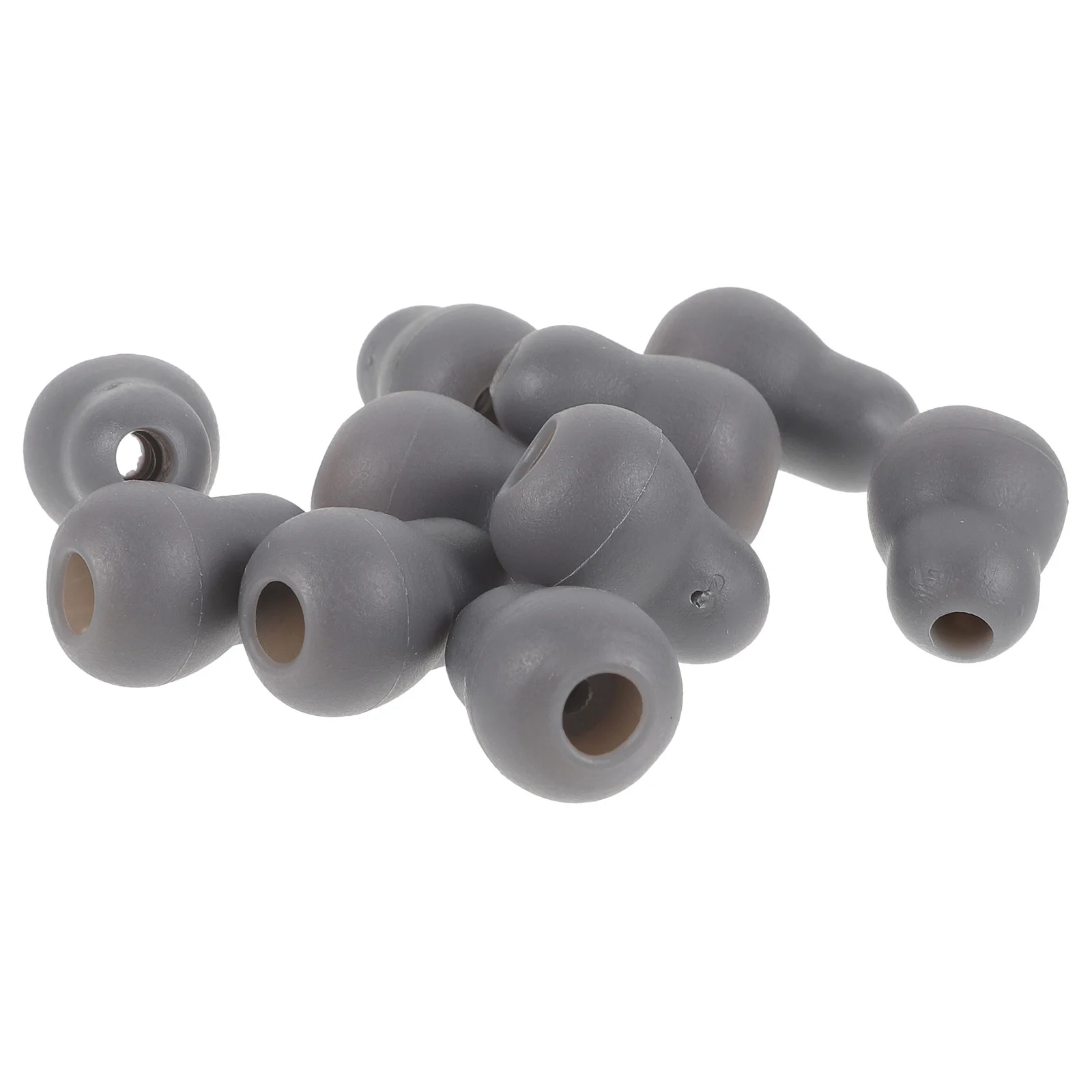 10 Pcs Stethoscope Earplugs Gourd Soft Accessories Beans 10pcs (grey) Earbuds Tips Replaceable