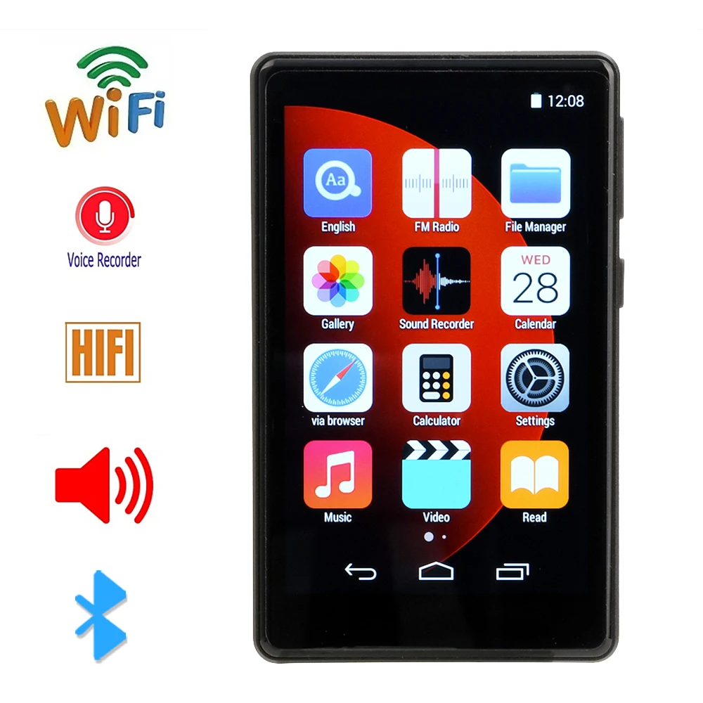 Bluetooth 5.0 MP4 MP5 Player WiFi MP3 Player 4.0