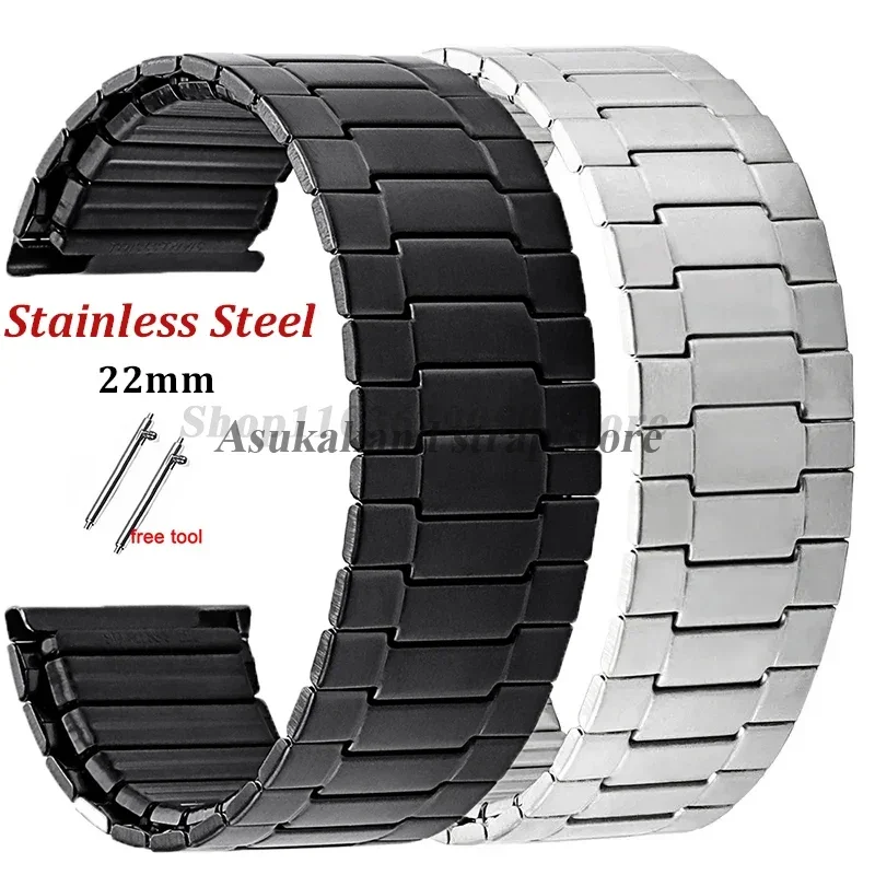 22 ملم أشرطة مرنة من الفولاذ المقاوم للصدأ سريعة الإصدار لـ Seiko لهواوي لسوار ساعة أوميغا المعدني للرجال والنساء سوار عالمي