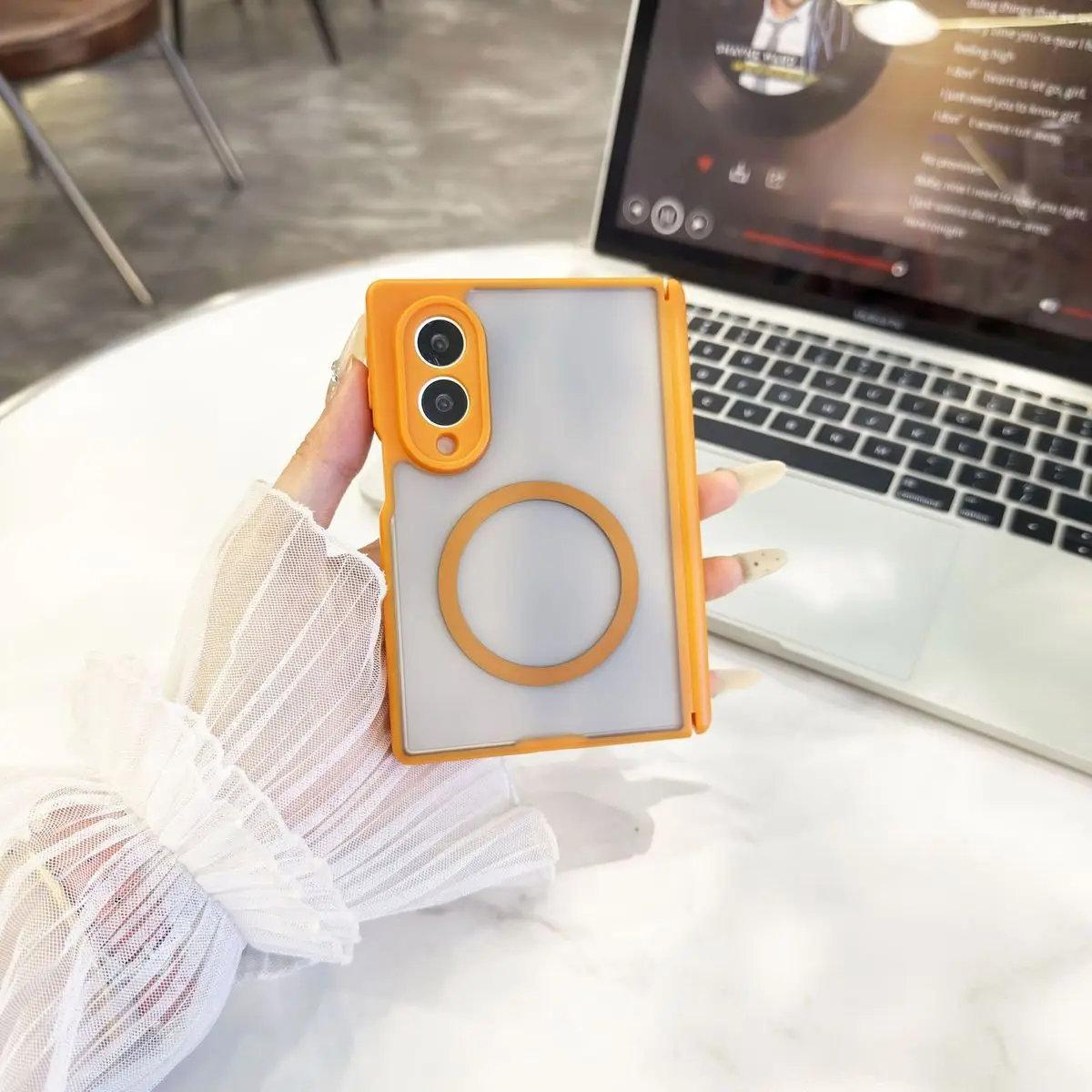 For Samsung Galaxy Z Fold 8 Wide Case Matte Magnetic Protect Phone Cover For Samsung Galaxy Z Fold 8 Premium Skin-friendly Shell
