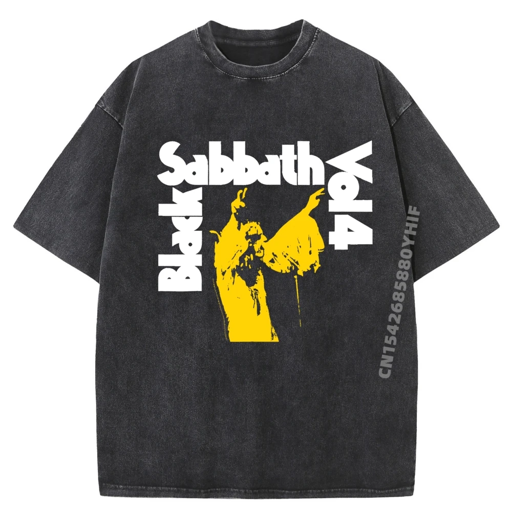 

Sabbath Vintage T Shirt Men Classic Harajuku Slogan Graphic Tees Mens Casual Washed Shirt For Men Printed