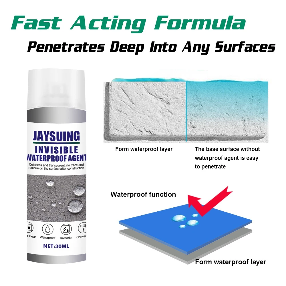 JAYSUING 30ML Jaysuing Colla sigillante a prova di perdite Riparazione anti-perdite Potente sigillante Forte assorbimento d'acqua Facilmente incollato rapidamente