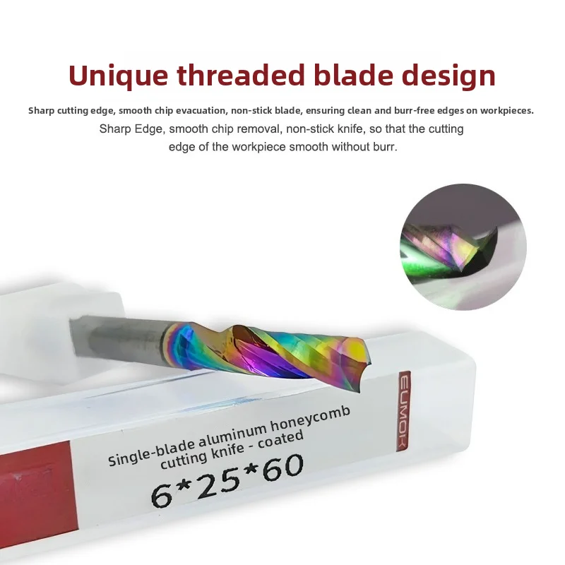Single Flute Coated Router Bit 93 Degree Carbide for Aluminum Honeycomb Panel Cutting