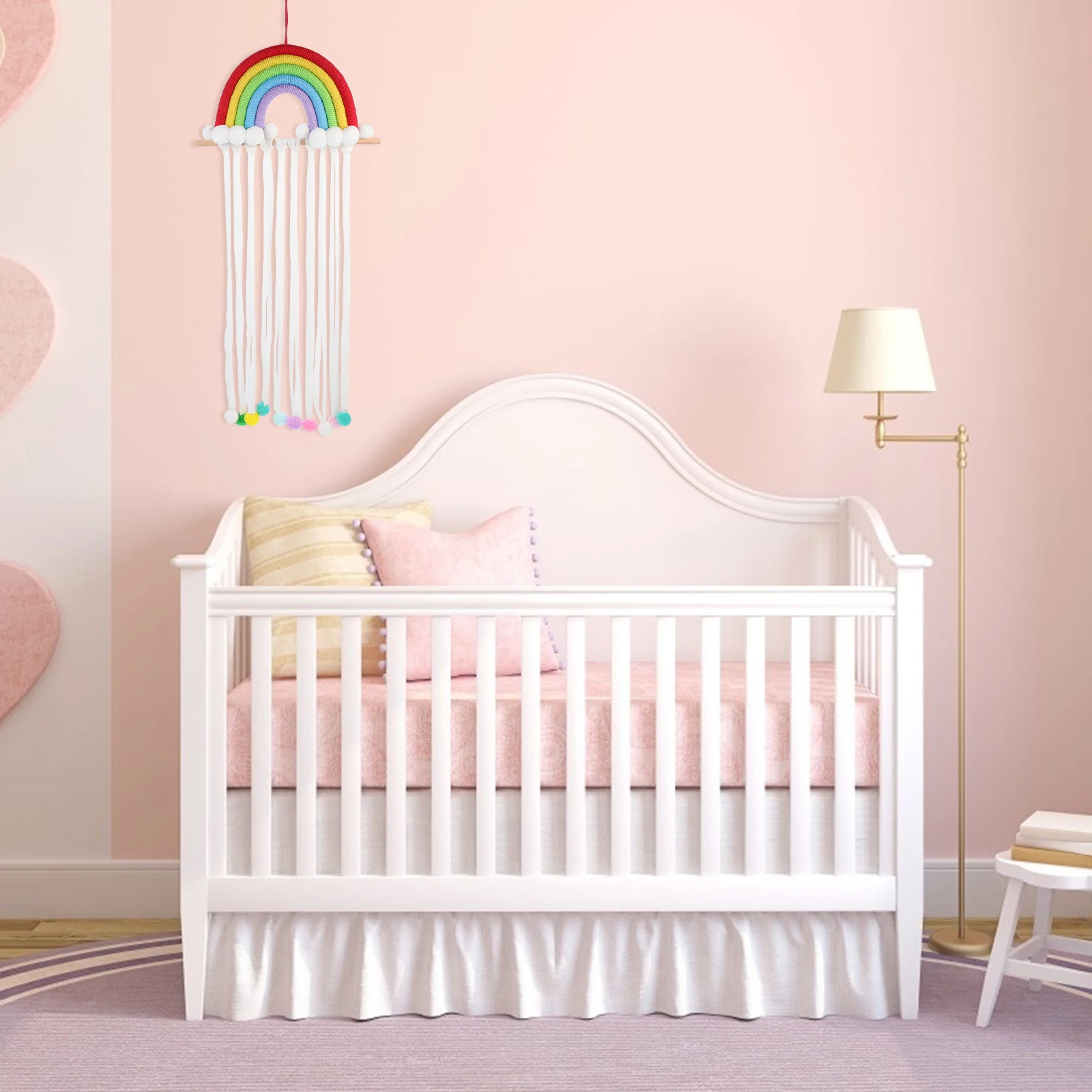 

Rainbow Barrettes Hair Clip Hangers Organizer for Girls Accessory Storage Rack Hanging Bows