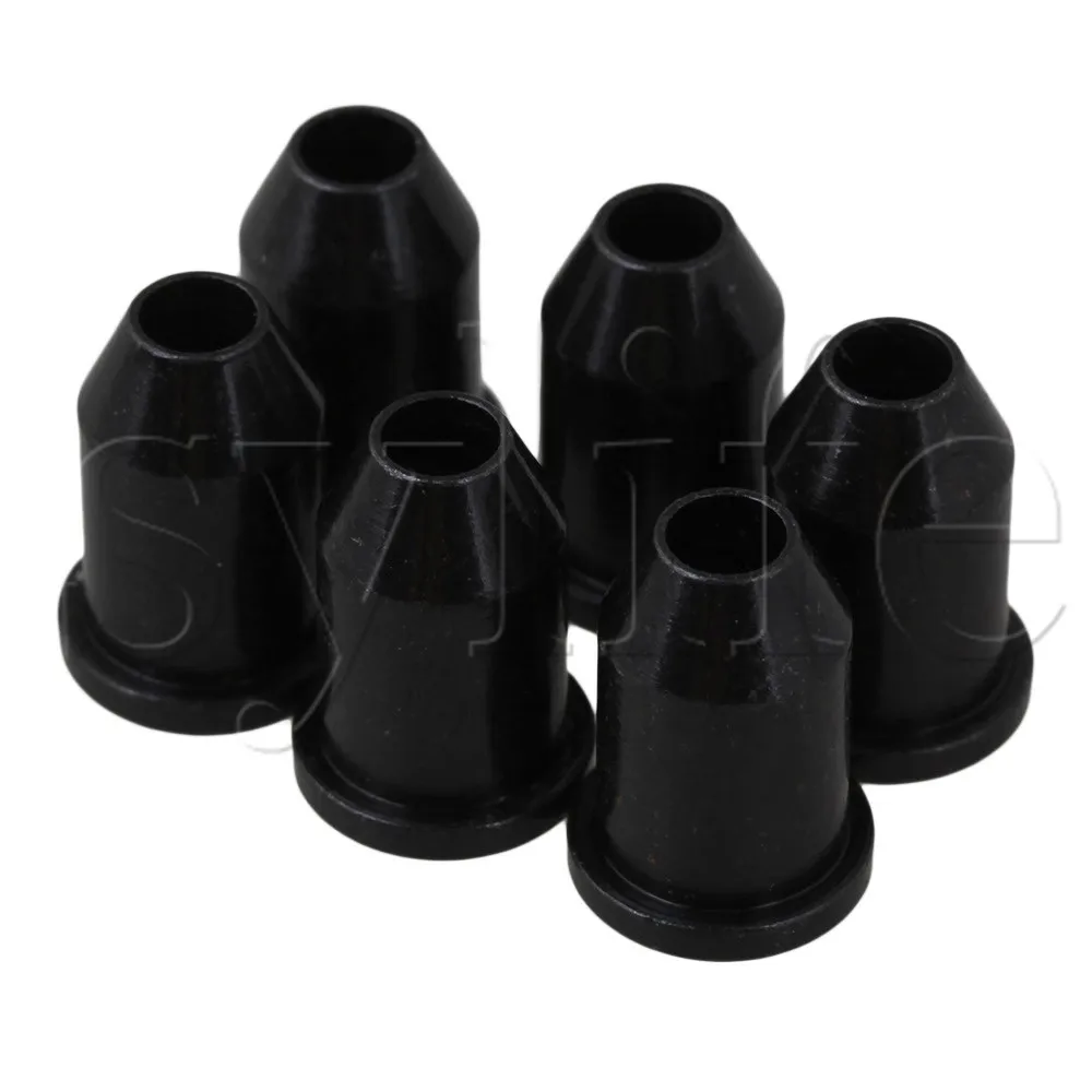 Black Through Body String Mounting Ferrules Set of 6