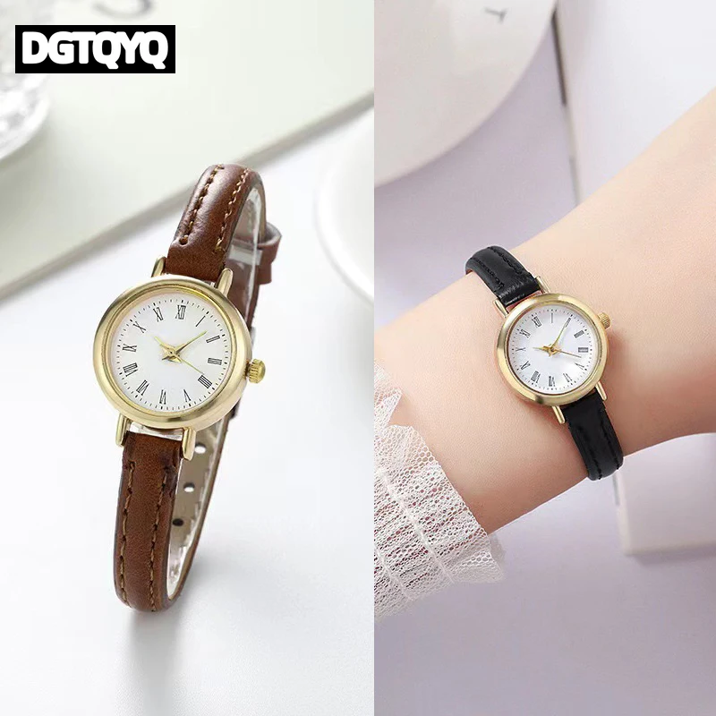 Women Watches Fashion Small Roma Dial Ladies Leather Band Quartz Watch Clock Gift reloj para mujer montre femme  