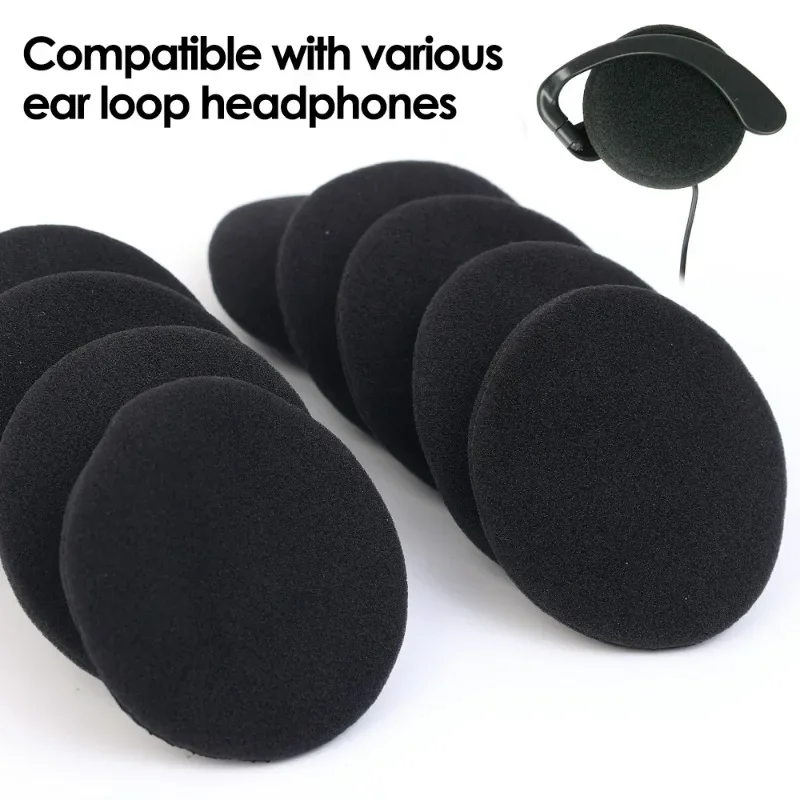 Thickened Foam Ear Pad for Headphone Sponge Replacement Ear Cushions Covers Earphones Case Protective 35mm 40mm 50mm 55mm 60mm