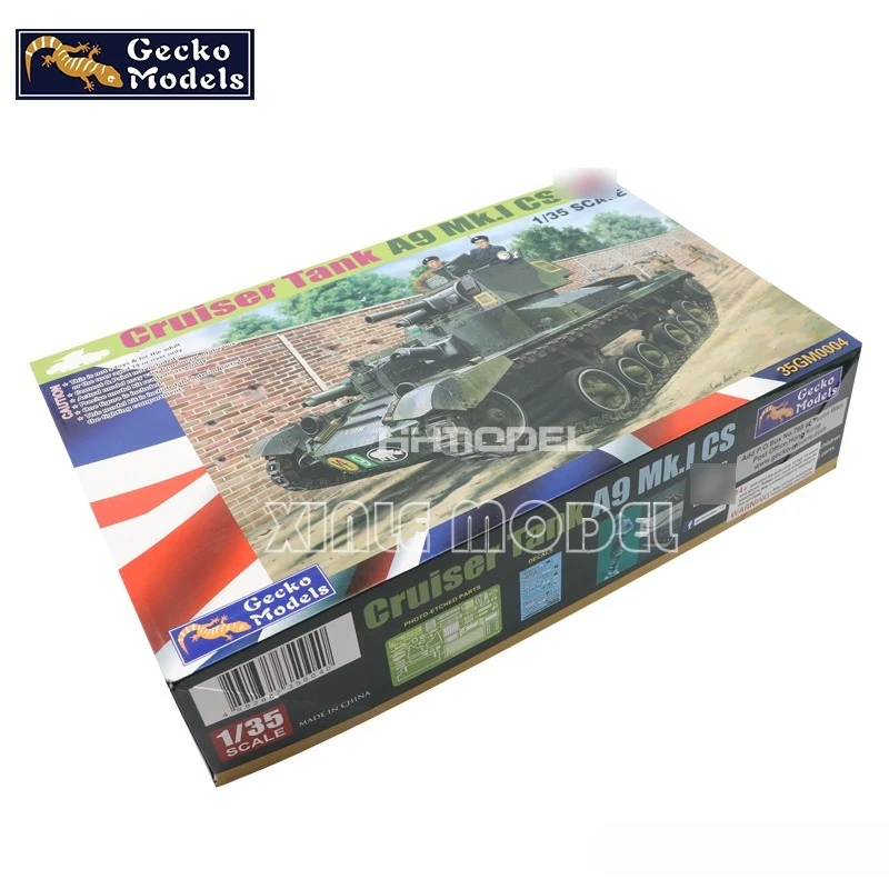 أبو بريص نموذج بناء مجموعات 1/35 35GM0004 المملكة المتحدة كروزر تانك A9 Mk.I CS الجندي الجمعية أطقم منمذجة ، لعبة عسكرية نموذج هواية