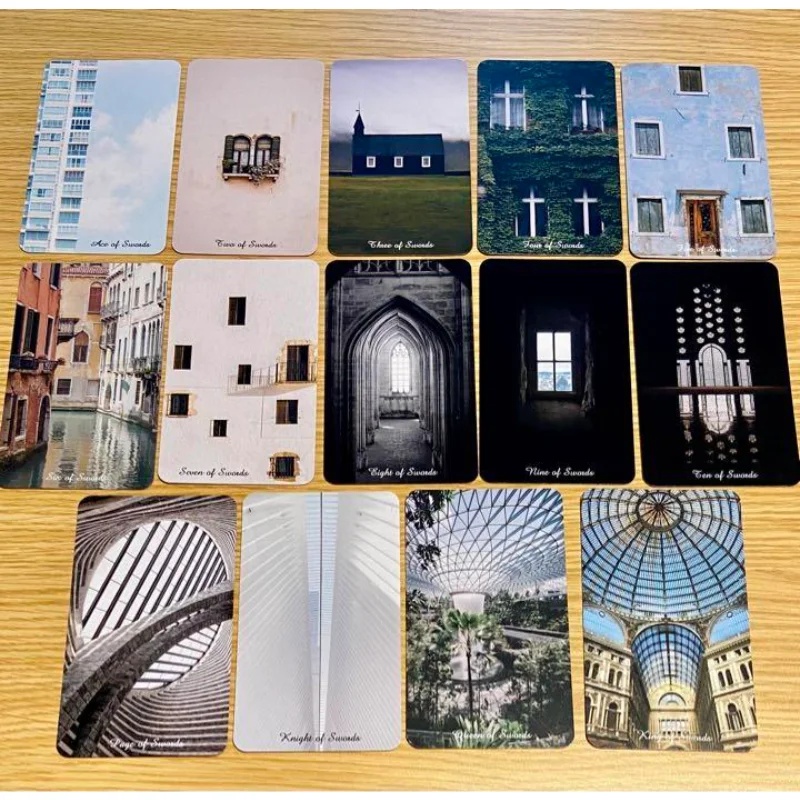 12x7 cm Tarot of Architectural Objects 78PCS