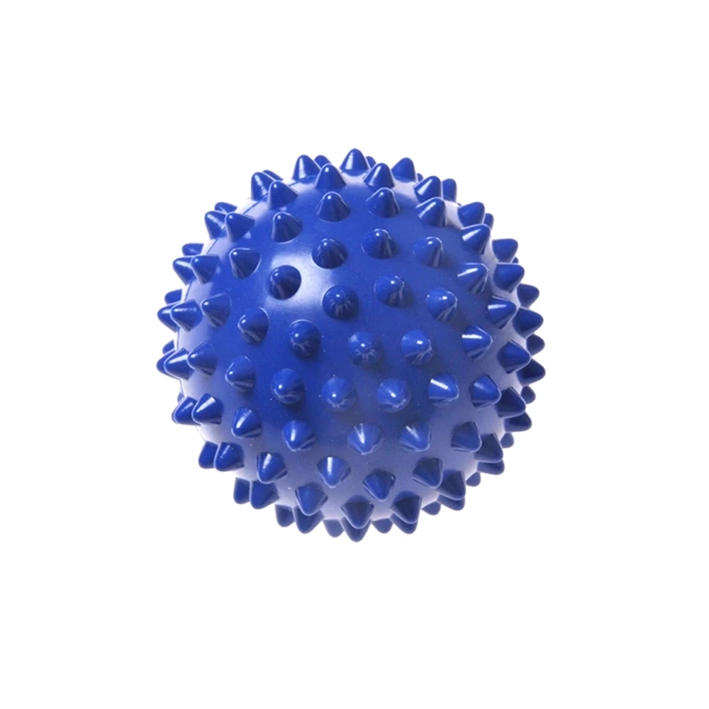 PVC 7.5cm Spiked Yoga Ball Sports Massage Ball Foot Massage Ball Spiny Grip Ball Gym Fascia Ball Relaxation Decompression Tool