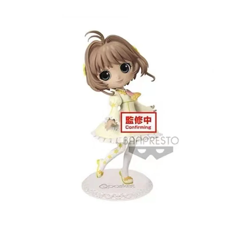 In Stock Bandai Original Q Posket Anime Card Captor Sakura KINOMOTO SAKURA Action Figure Model Children's Gifts