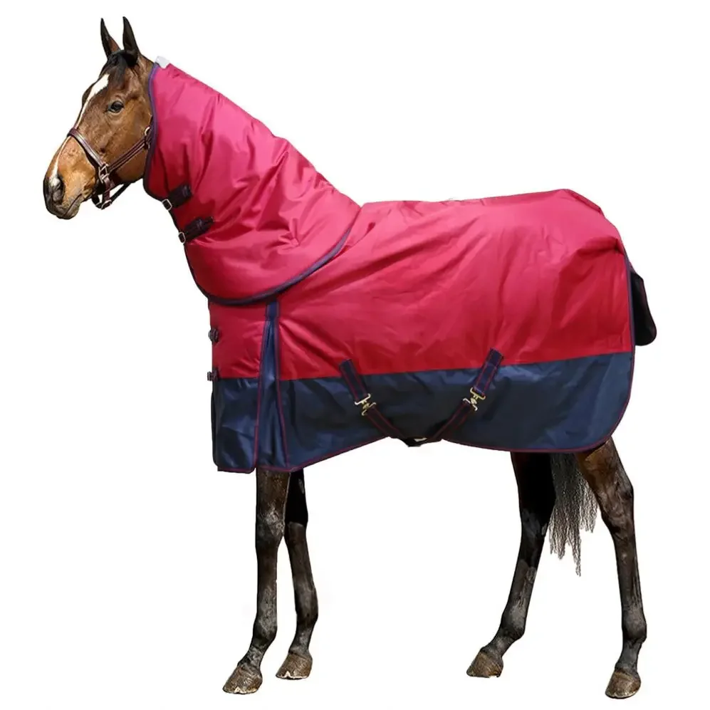 Neues Design Reitpferd Teppich Combo Solid Neck Wasserdichte Decke Pferderennen Zubehör