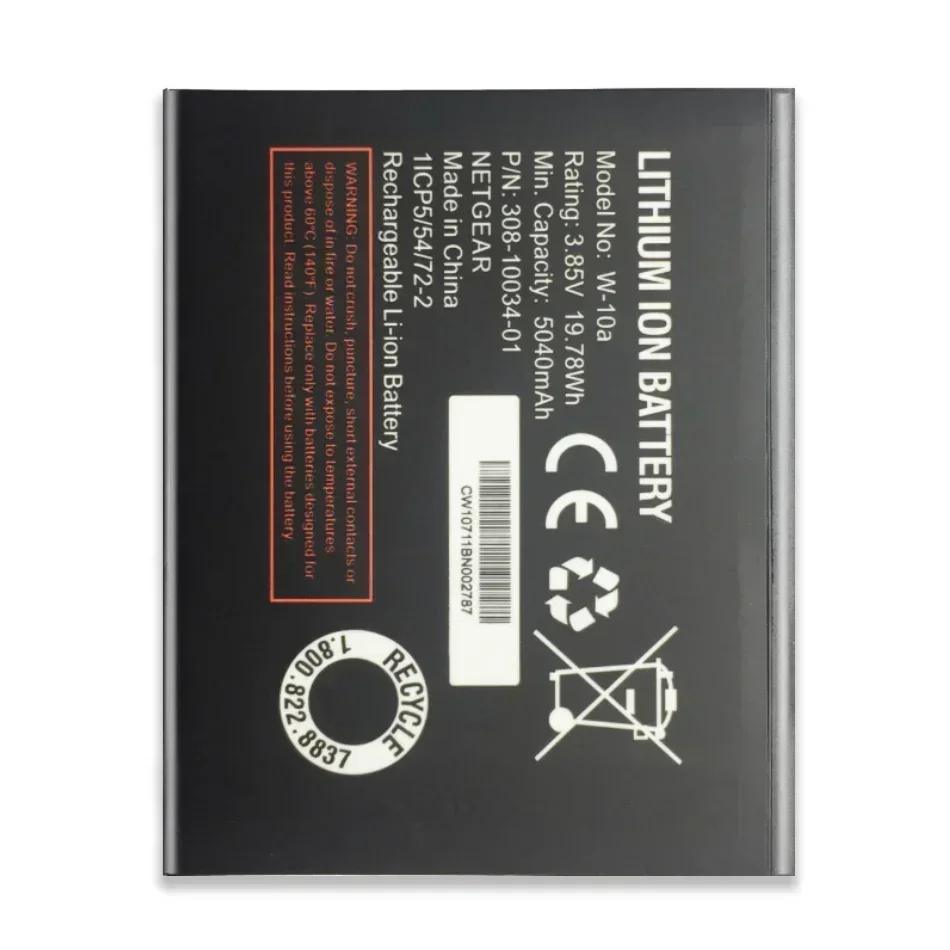 W-10a 5040mAh Replacemeny Battery for NETGEAR NightHawk M1 MR110 Mobile Phone Batteries Warranty + Track NO