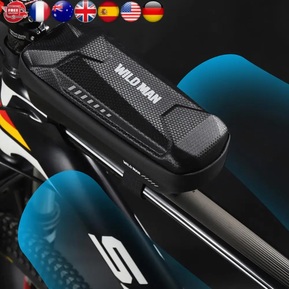 

WILD MAN MTB Велосипедная верхняя трубка с твердым корпусом Велосипедная передняя рама Жесткая сумка для хранения