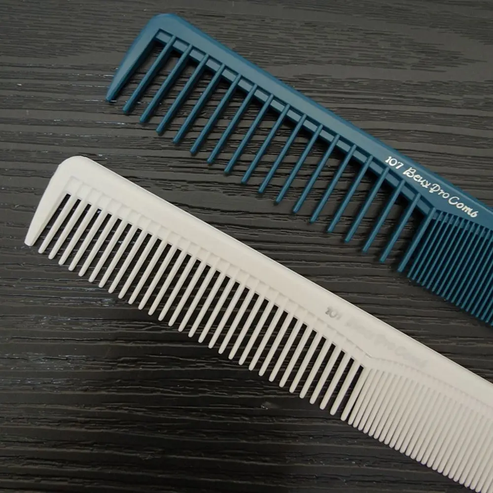 White Pro Hairdressing Combs Anti-slip Plastic Hair Cutting Comb Anti-Static Durable Straight Hair Brushes Barber