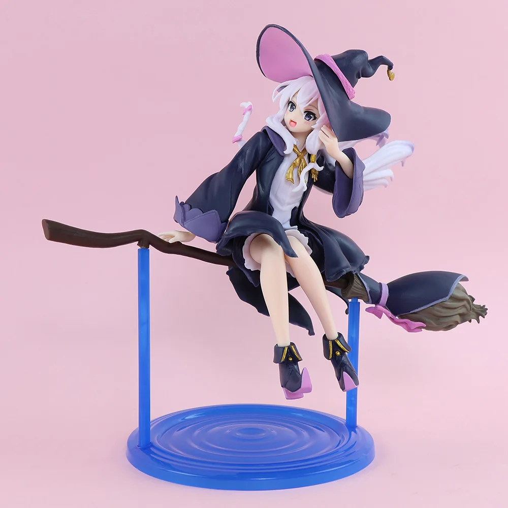 Anime Wandering Witch: The Journey Of Elaina 20 cm große PVC-Actionfigur, Modellspielzeug für Kinder, Partygeschenk