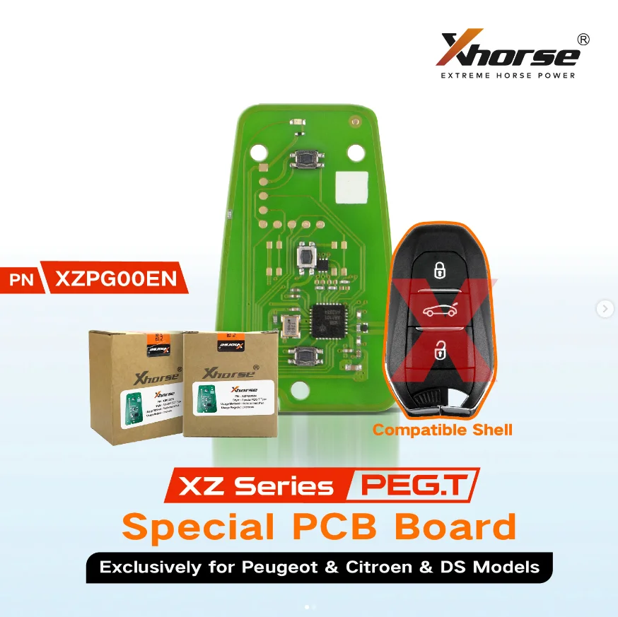 1/2 sztuk Xhorse XZPG00EN Specjalna płytka PCB wyłącznie dla Peugeot Citroen DS