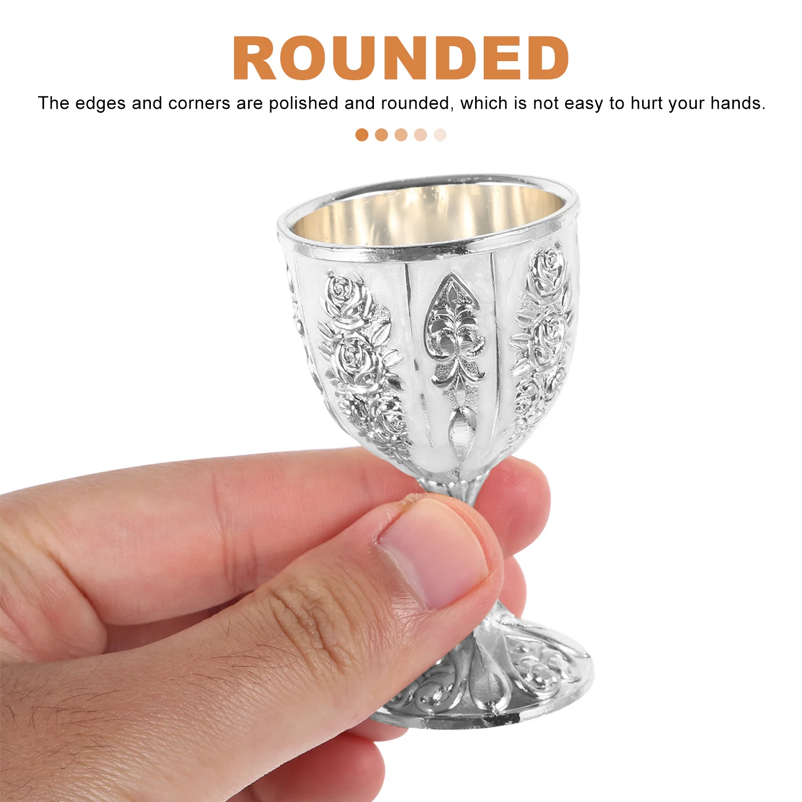 European High-end Glass Glasses Cocktail Cup Delicate Collection Zinc Alloy Style Goblet Metal Decor Decorative