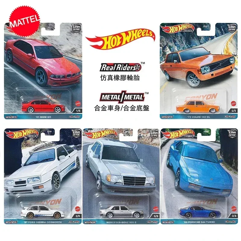 Mattel-Véhicule Hot Wheels 1/64, Culture de voiture, Canyon, Kokor, BMW, Porsche 944, Turbo, Ford, Collection de jouets pour garçons, Cadeau pour