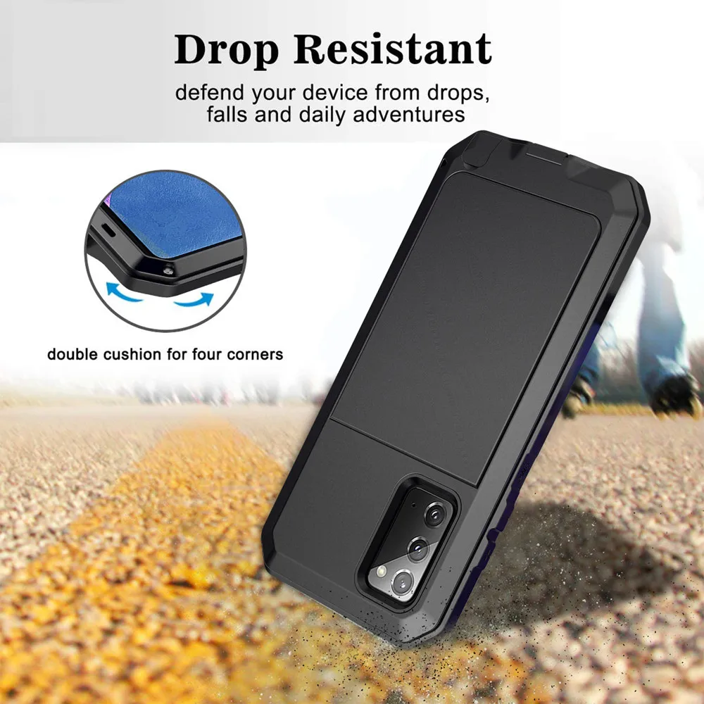 

Rugged Metal Shockproof Case For SAMSUNG Galaxy S26 S25 Ultra S24 Plus S23 S22 S21 Note 20 Military Grade Full Protective Case