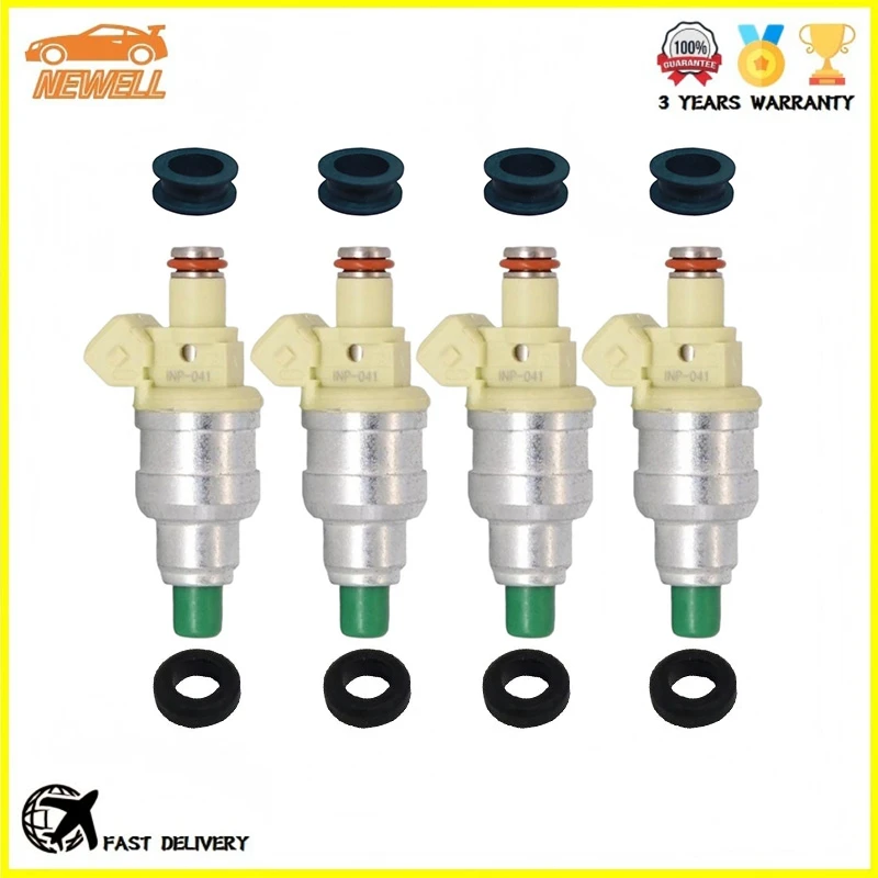 4pcs INP-041 INP041 K3H16AB Fuel Injector For Mitsubishi Pajero Mini 1994-1998 1st Gen H56A 4A30