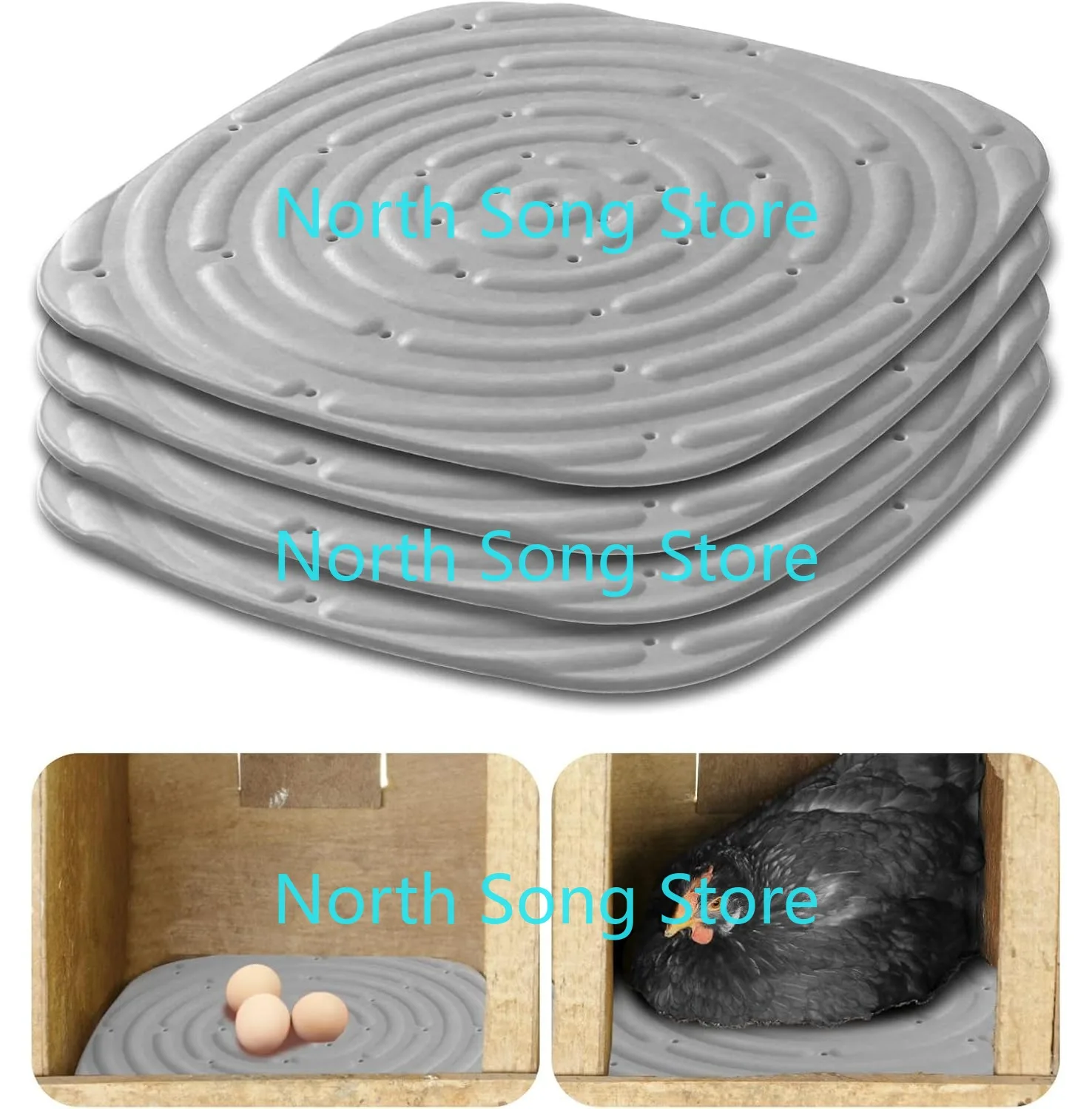 

Подушечки для коробки для курицы, моющиеся подушечки для коробки для курятника, вкладыши для коробки для гнезд, многоразовые подушечки для гнездования, 4 шт.