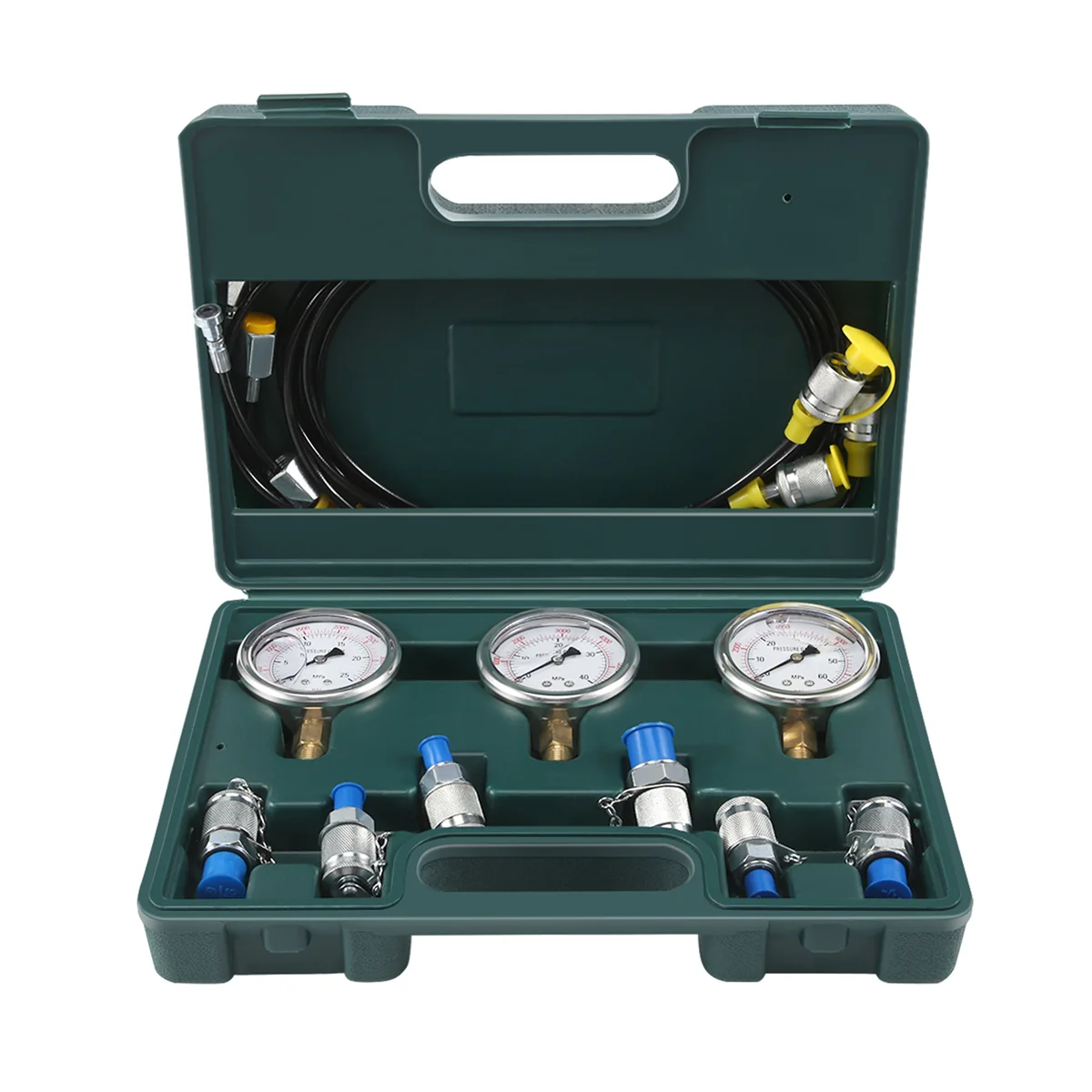 Hydraulic Pressure Guage Excavator Hydraulic Pressure Test Kit With Testing Hose Coupling And Gauge Tools