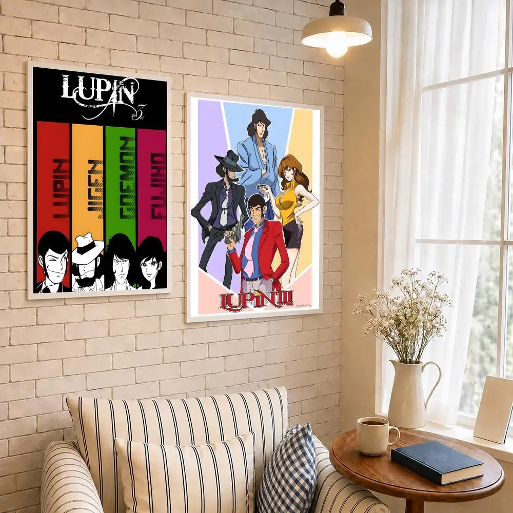 Anime L-Lupin the Third Japanese Crime Adventure Poster PP  Wall Decor for Bedroom,Living Room,Dorm,Bar Aesthetic Gift