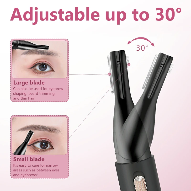 Sobrancelha barbeador elétrico de carregamento usb barbeador elétrico iniciante raspador de sobrancelha elétrico feminino simples e portátil