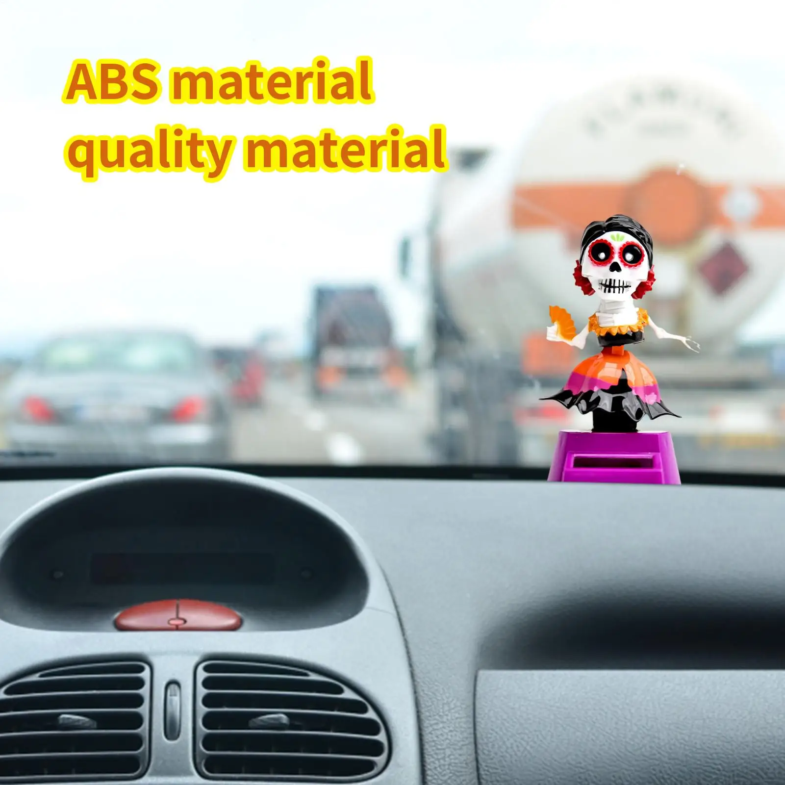 Bobble Head Skeleton Bobbing Heads Dashboard Skull Crafts Automatic Exquisite Desktop Decorative Figurines for Adults Family