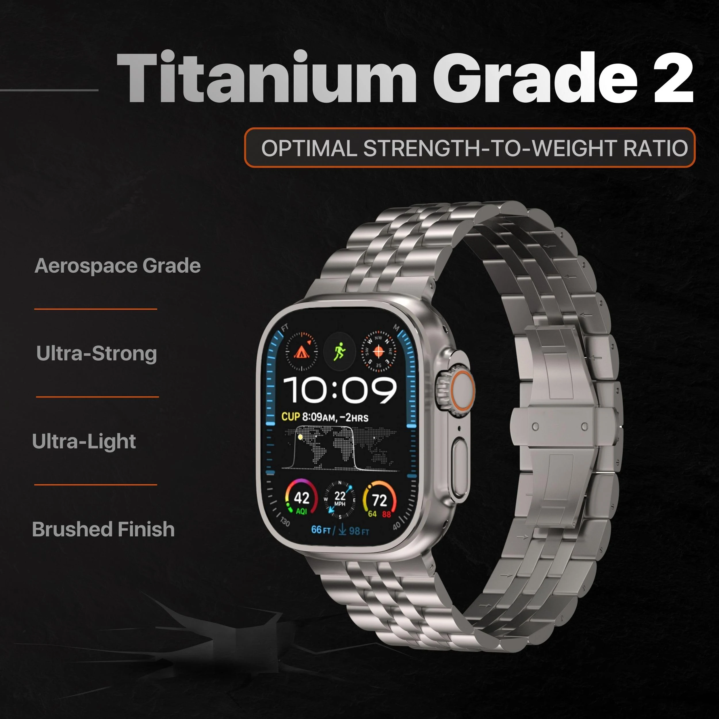 Luxury Titanium Strap for Appl - Luxury Watch Apple Bands review and price