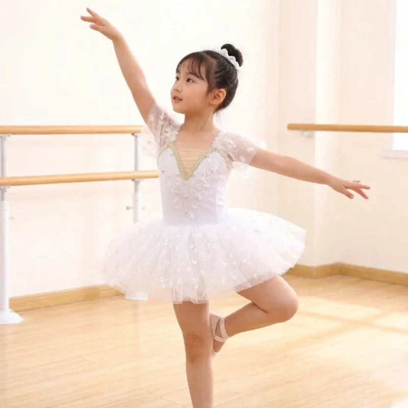 

New Girls Ballet Tutu Skirt Princess Style Stage Performance Costume Soft Fluffy Dance Dress For Group Show & Daily Practice