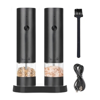 Electric Salt And Pepper Grinder Set Automatic Mill Adjustable Coarseness Auto Spices Grinders Kitchen Cooking Tool