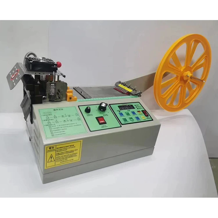 

Automatic Nylon Tape Cutter Thermal Hot Cut Knife Fabric Belt Polypropylene Curling Jacket Hoddies Satin Ribbon Cutting Machine