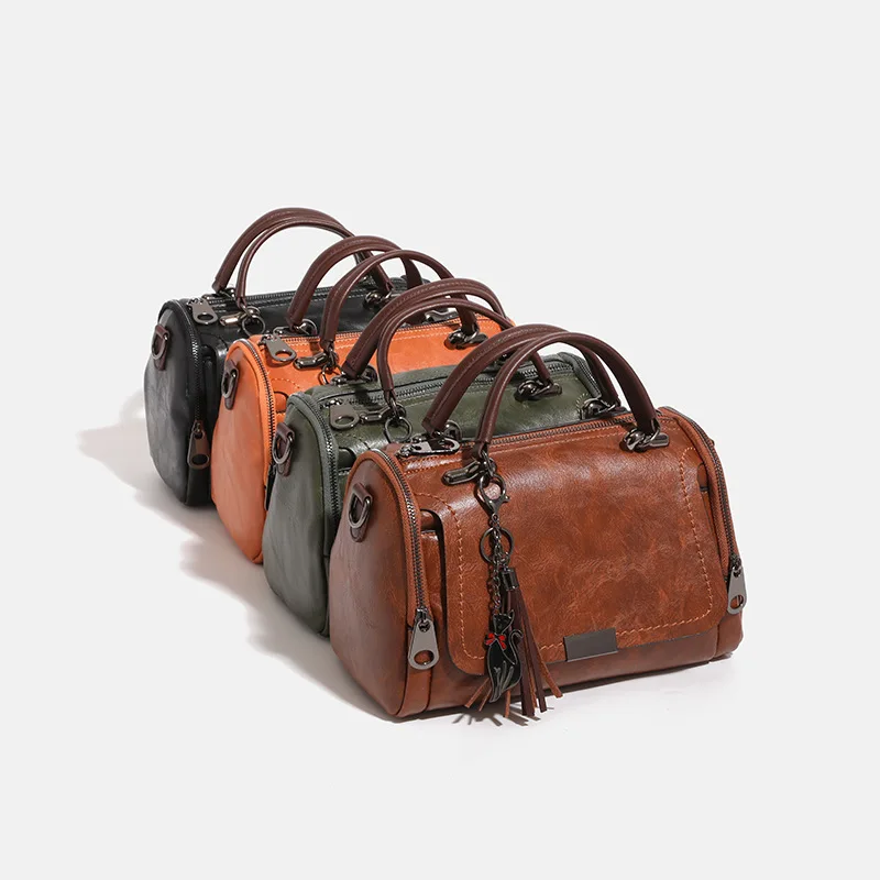 

Женская модная сумка из мягкой кожи, простая сумка-подушка через плечо