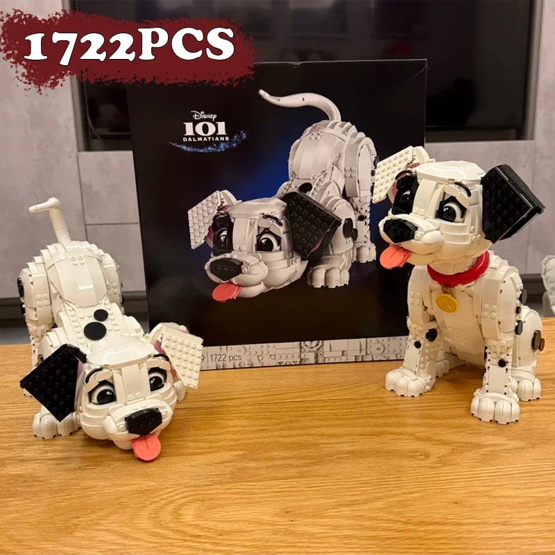 Disney 2025 nouveau 1722 pièces jeu de film populaire 101 dalmatiens chiot 43269 bloc de construction modèle de Puzzle pour enfants cadeaux d'anniversaire